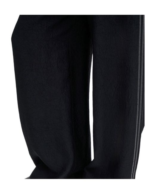 Filippa K Black Eve Draped Wide-Leg Pants