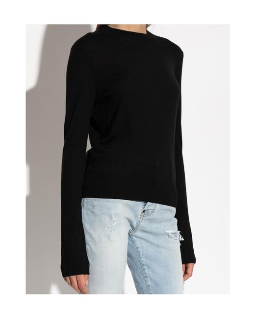 DSquared² Black D2 Upside-Down Pullover