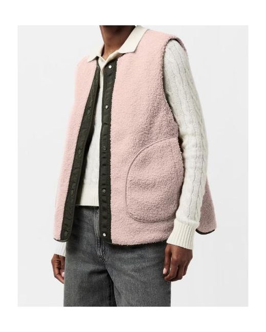 Varley White Button Reversible Vest