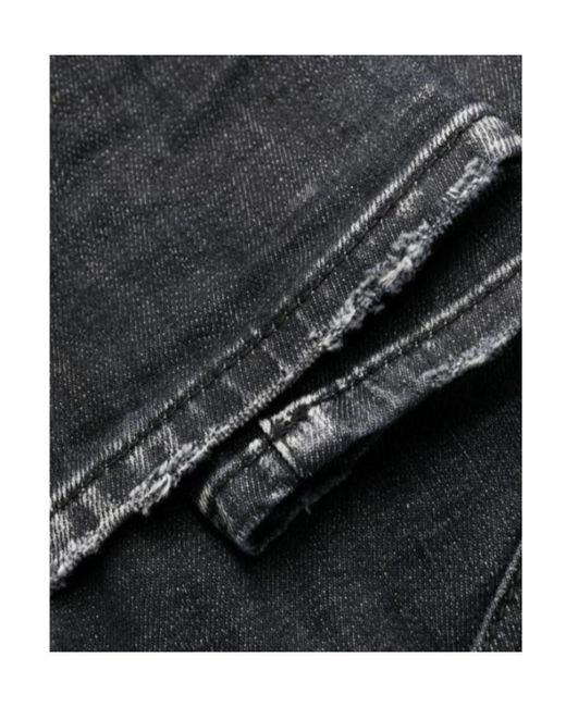 DSquared² Gray 1964 Distressed Slim-Fit Jeans for men