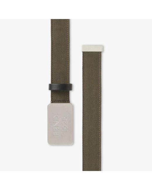 Fendi White 1925 Belt for men