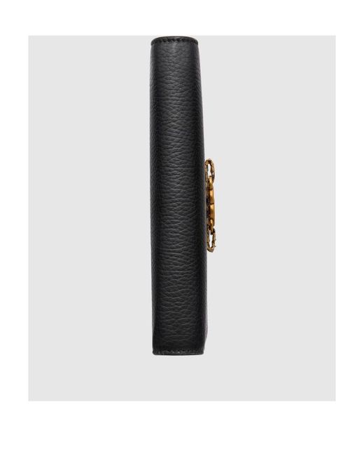 Gucci Black Interlocking G Wallet On Chain
