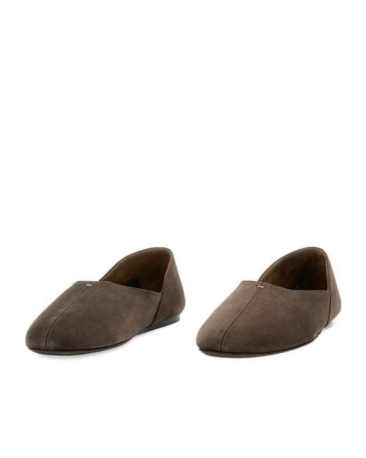 Khaite Brown Jane Ballerine Flat Shoes