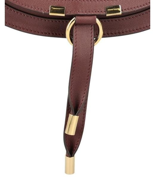Chloé Brown Chloé Mini Marcie Shoulder Bag