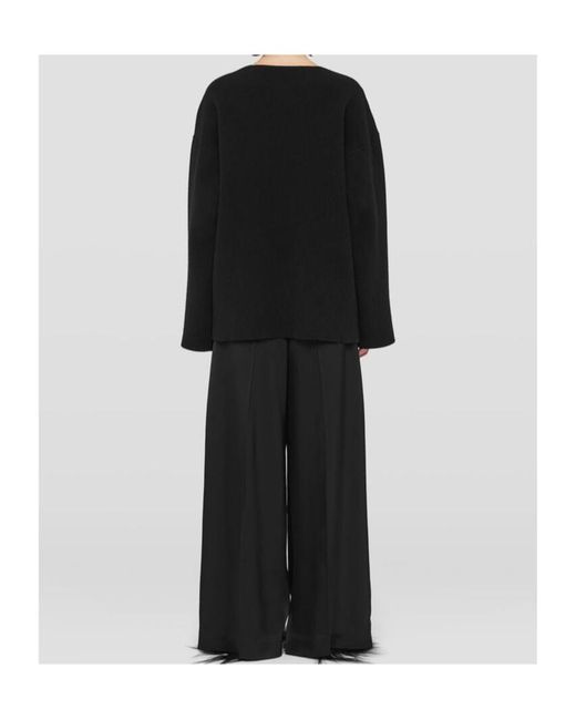 Jil Sander Black Crew-Neck Jumper