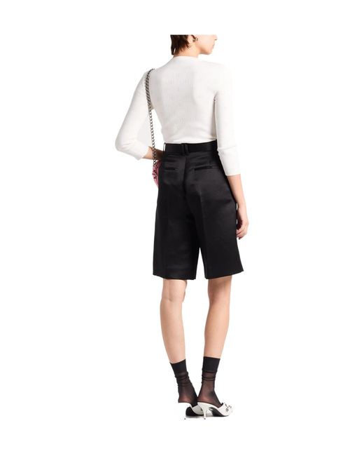 Balenciaga White Fitted Knit Top