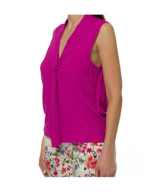 Liu Jo Purple Georgette Top