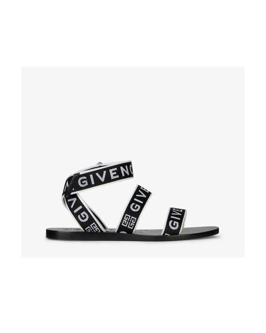 Givenchy White And Cross Sandals