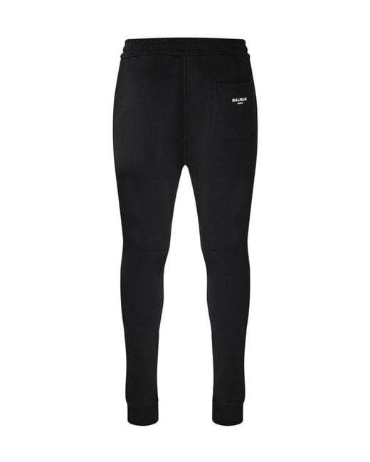 Balmain Black Logo Sweatpants for men