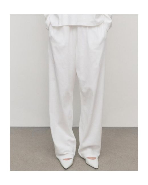The Row White Kohana Pants