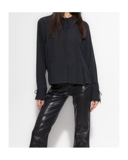 Rag & Bone Blue Long-Sleeved Cover-Up