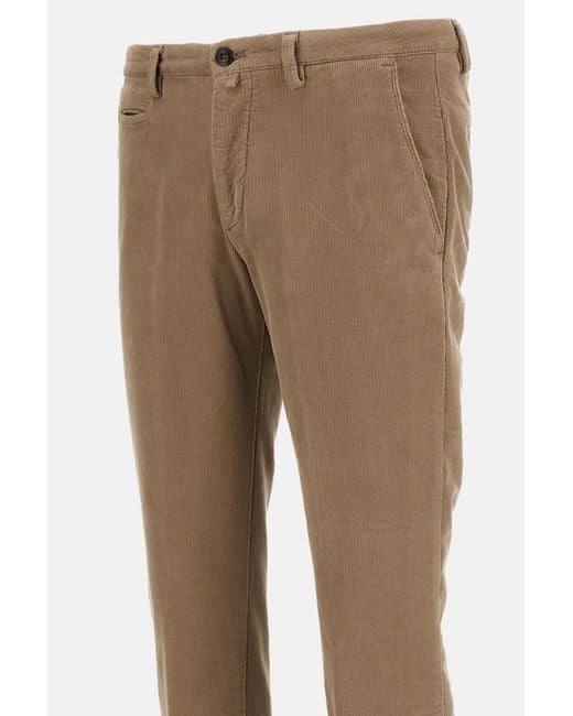 Briglia 1949 Natural Casual Pants With Belt Loops for men