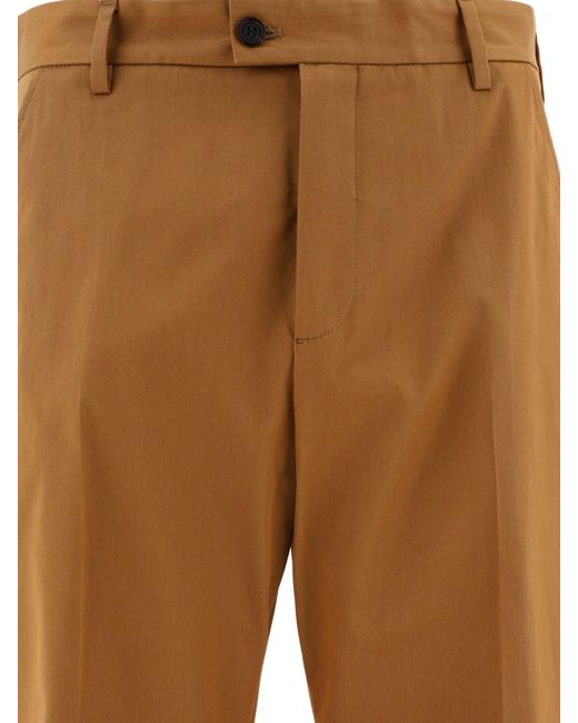 McQueen Brown Straight-Leg Trousers for men
