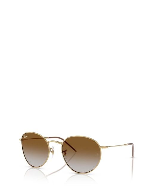 Ray-Ban Metallic Round Reverse Sunglasses