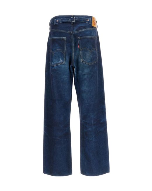 Junya Watanabe Blue Wide Leg Denim Jeans for men
