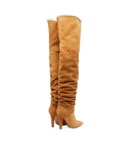 Paris Texas Brown Suede Over-The-Knee Boots