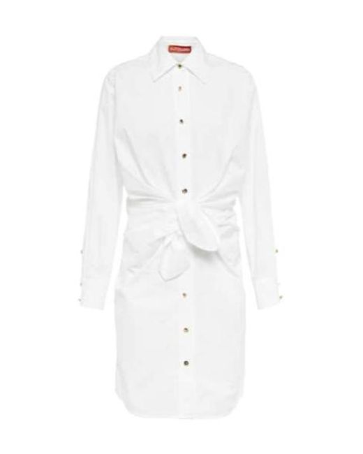 Altuzarra White Cotton-Blend Shirt Dress