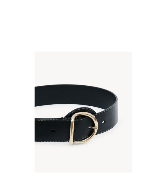 Chloé Black Chloé Tim Buckle Belt