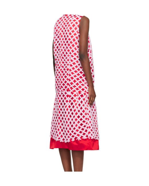 Comme des Garçons Red Sleeveless Dress