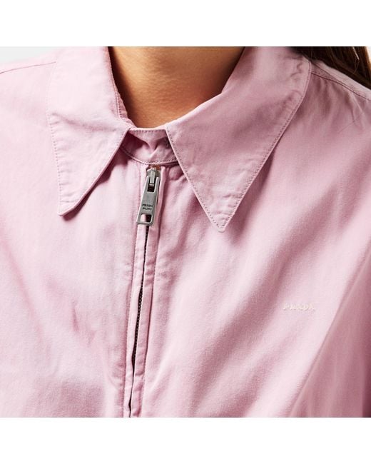 Prada Pink Long-Sleeve Casual Jacket