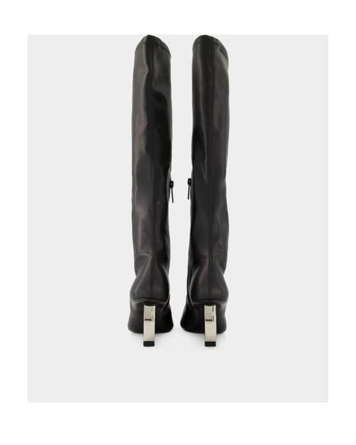 Courreges Black Courrèges Circle Heel Boots