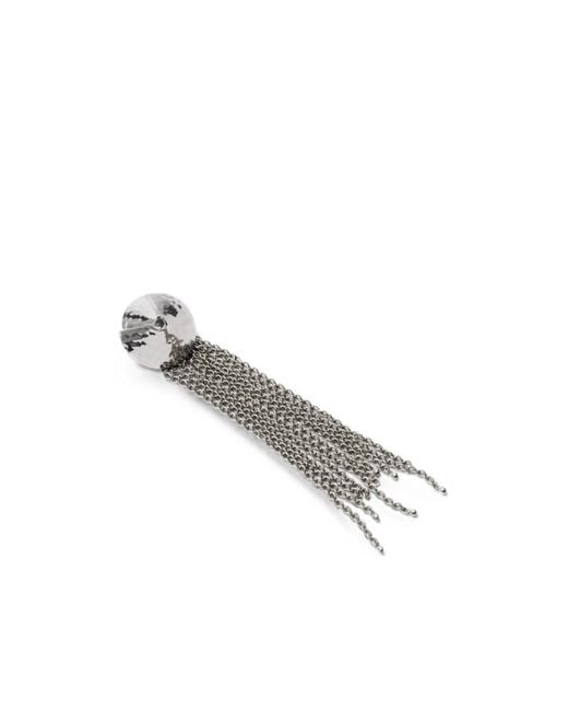 Lemaire White Tassel Brooch