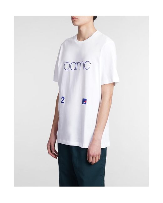 OAMC White Logo-Printed Crewneck T-Shirt for men
