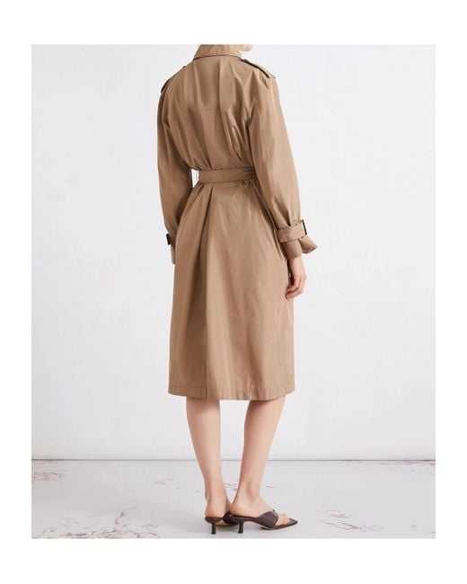 Marella Brown Double-Breasted Coat