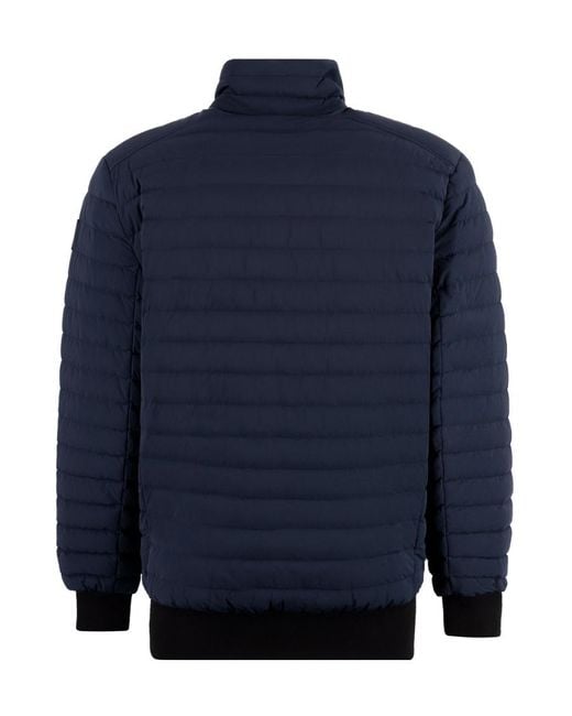 Moose Knuckles Blue Keap Padded Bomber Jacket for men