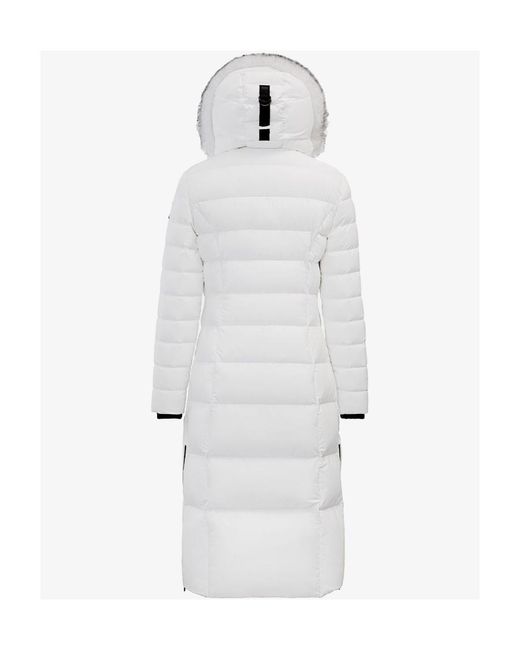 Moose Knuckles Gray Cooper Lake Faux-Fur Trim Parka