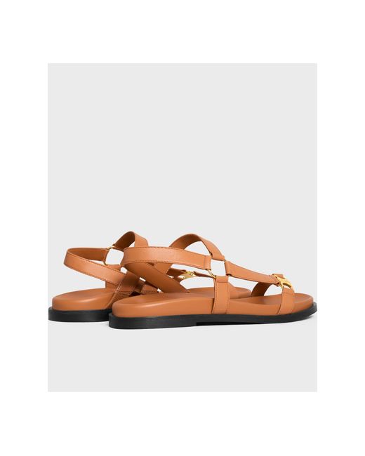 Céline Brown Maud Sandal With Triomphe