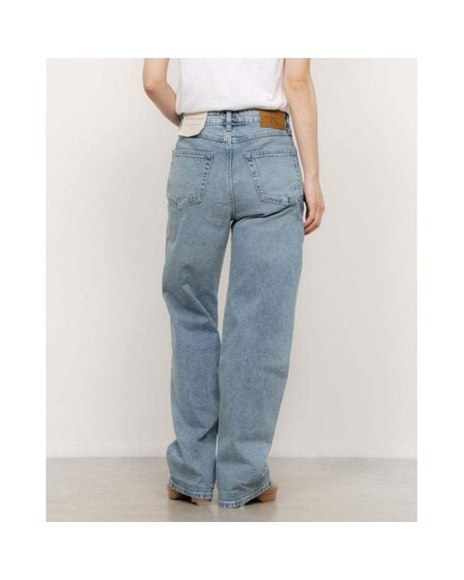 Calvin Klein Blue Waistband Denim Trousers