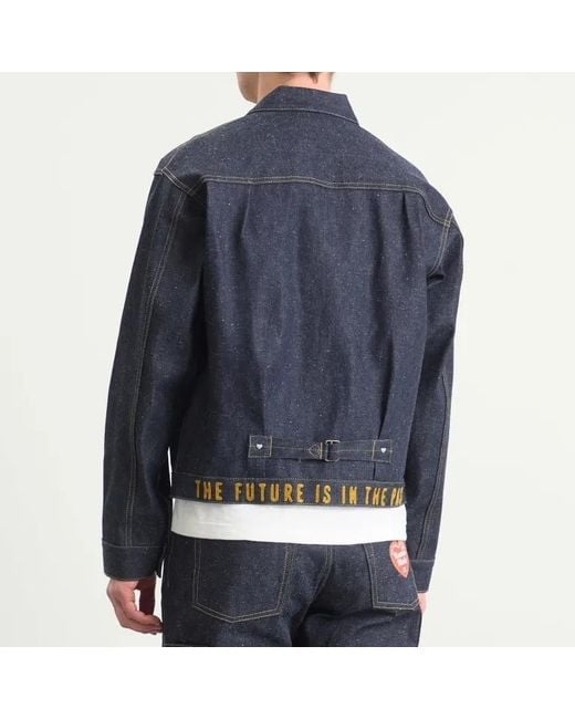 Human Made Blue Long-Sleeved Denim Jacket for men