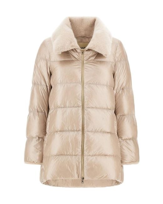 Herno Natural Long-Sleeved Down Jacket
