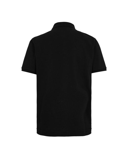 Moncler Black Short Sleeve Polo Shirt for men
