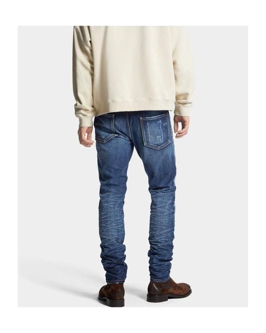 DSquared² Blue Cool Guy Distressed Jeans for men