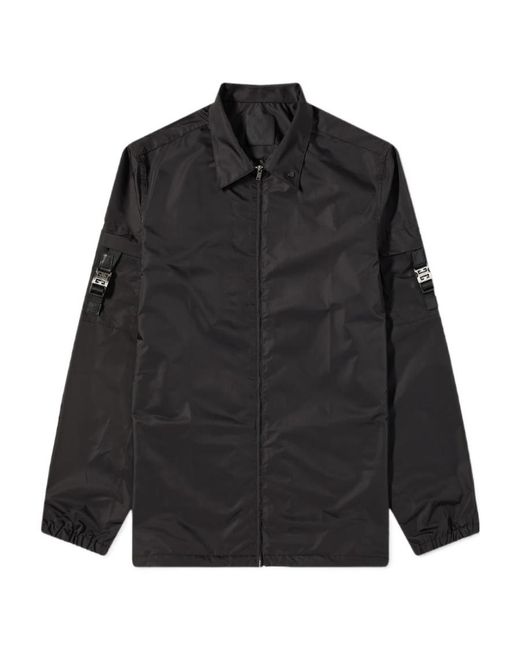 Givenchy Black 4G Buckled Pocket Overshirt for men