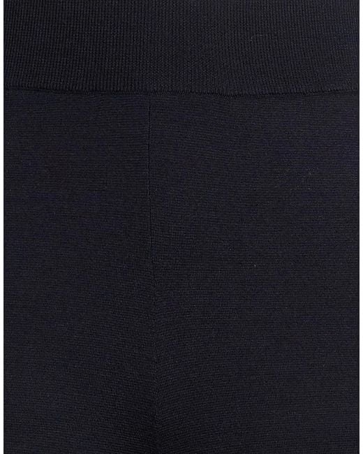 Max Mara Blue Solid Casual Trousers