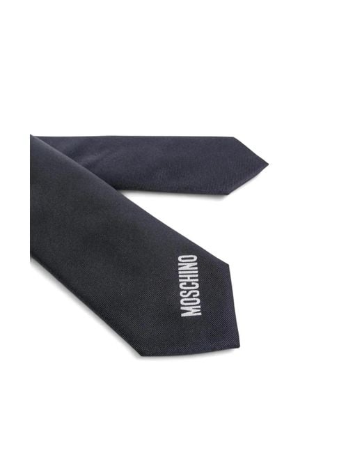Moschino Blue Pointed Tie for men