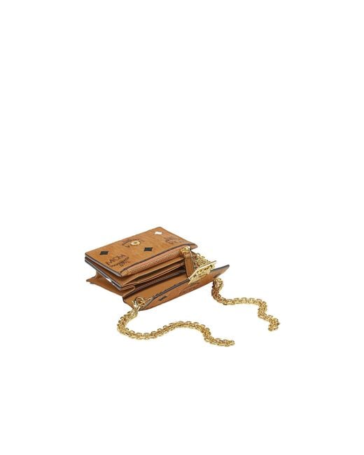 MCM Multicolor Tracy Chain Card Wallet
