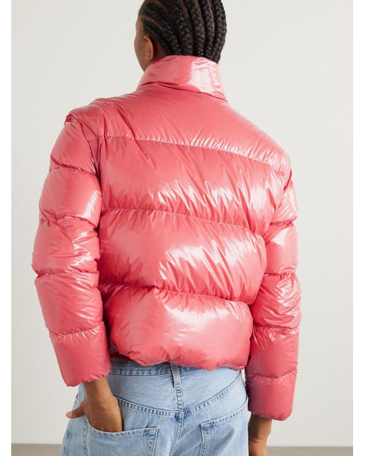 Moncler Pink Almo Long-Sleeved Down Jacket