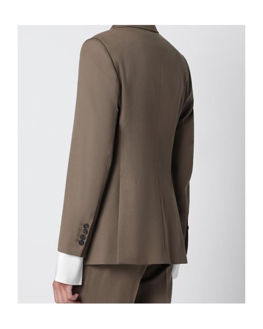 Max Mara Brown Double-Breasted Coat