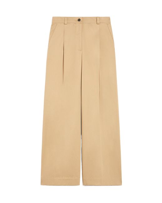 Weekend by Maxmara Natural Nebbie Wide-Leg Trousers