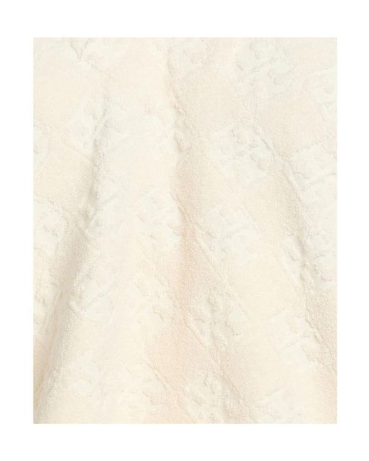 Tory Burch Natural Hooded Track Jackets