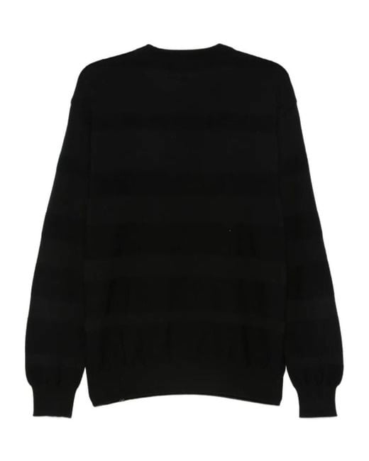 Paul & Shark Black Striped Wool Sweater for men