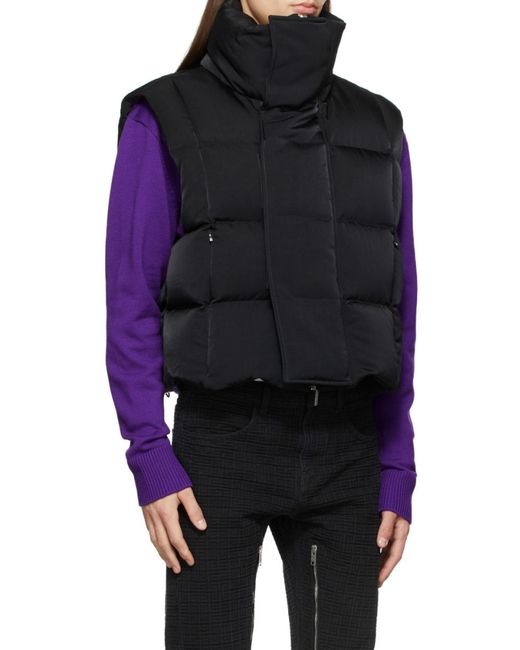 Givenchy Black Oversized Sleeveless Puffer Jacket for men