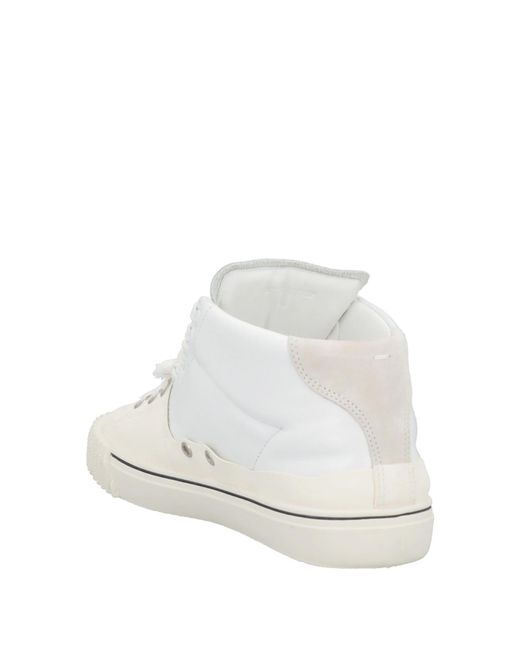 Maison Margiela White Solid Color Sneakers