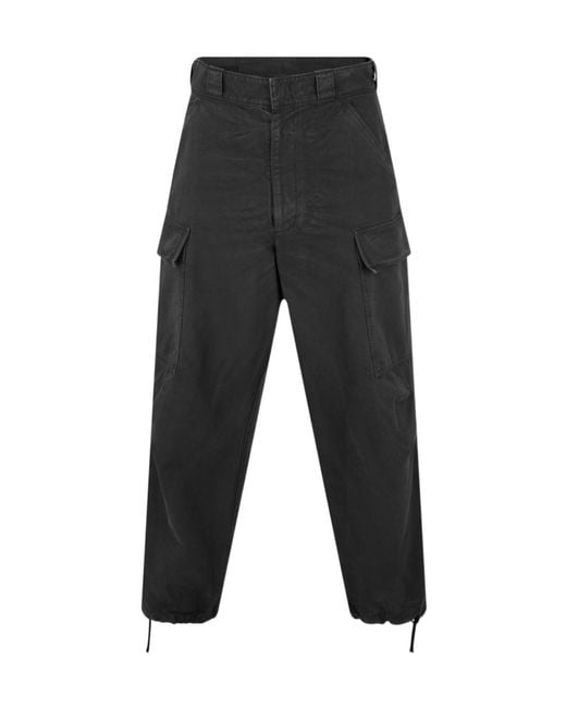 Prada Black Baggy Cargo Trousers for men