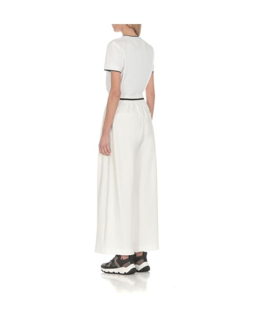 Brunello Cucinelli White Wide-Leg Joggers