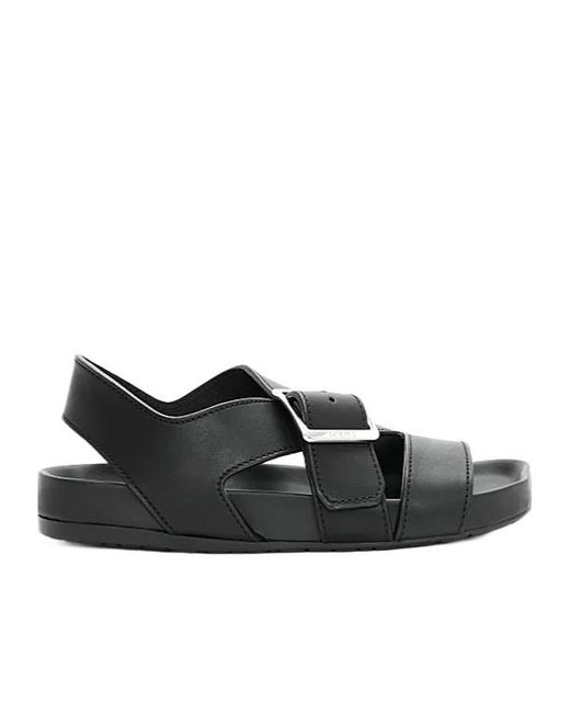 Loewe Black Ease Buckle Sandal